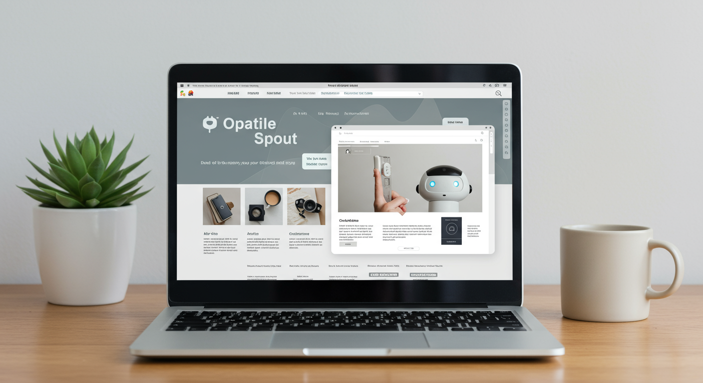 AIChatBot AI widget live on a laptop browser — answering a visitor question in real time